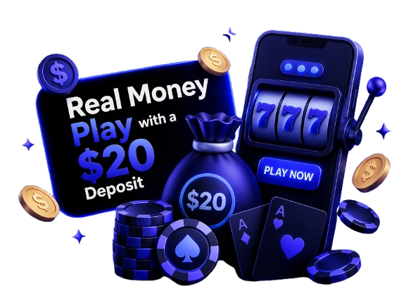 Real money play with a $20 deposit